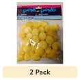 thumbnail image 1 of (2 pack) Darice 10177-34 Pom-Poms 1" 40/Pkg - Yellow, 1 of 3