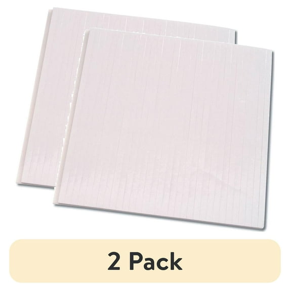 (2 pack) Double Sided Foam Sticky Strips - White - 33 Pieces