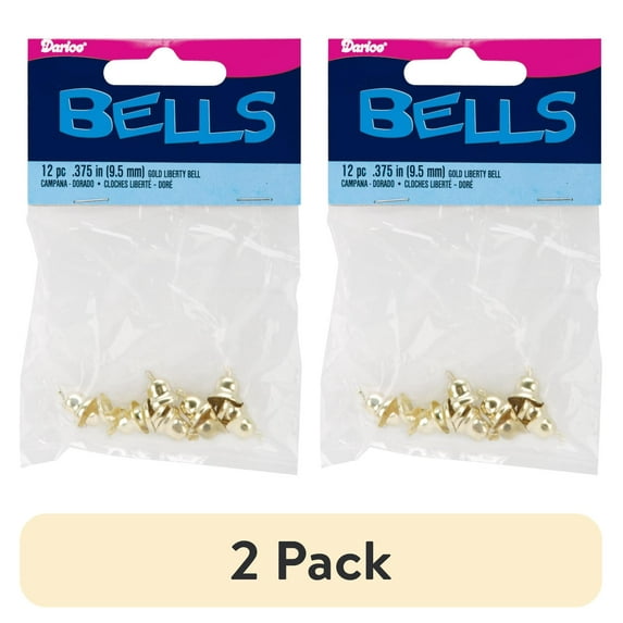 (2 pack) Liberty Bell Gold 3/8 Inch