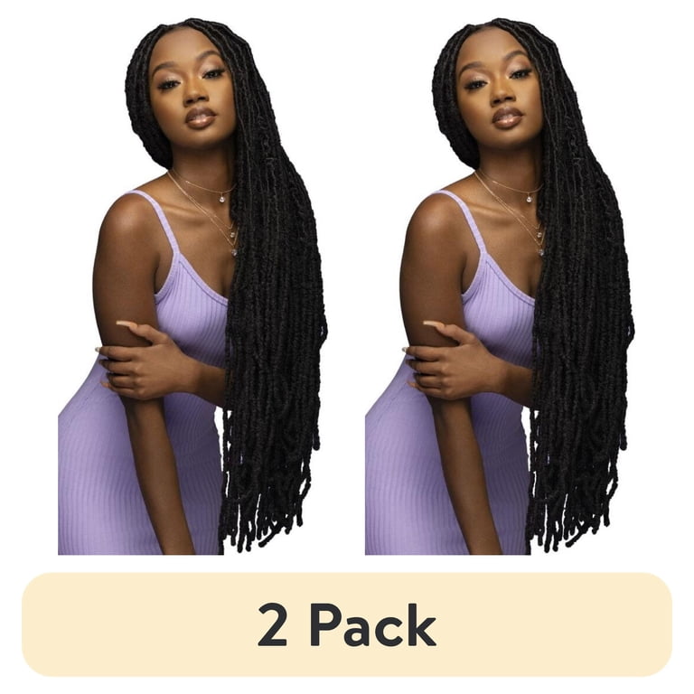 2 pack) Darling Jozi Locs Crochet Hair 2X Pack, 18 inch, #1, Adult