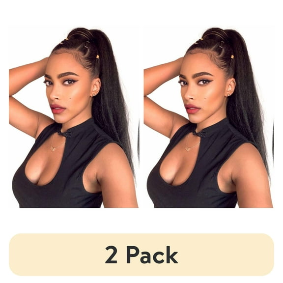 (2 pack) Darling Kinky Straight Wrap Around Ponytail, 26 inch,1, Female, Adult