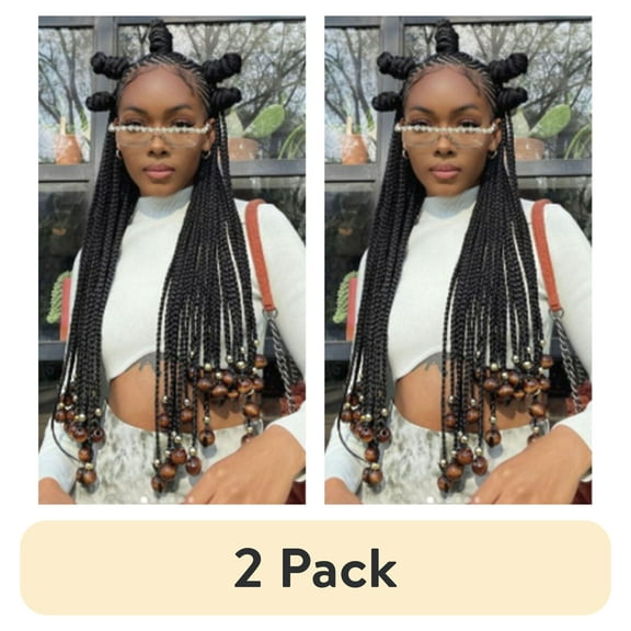 (2 pack) Darling Pre-Stretched Thrive Braid Hair 3X Pack, Adult, 52 inch, #1, Female