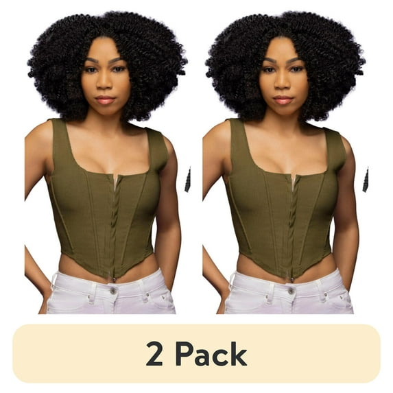 (2 pack) Darling Spring Twist Crochet Hair 2X Pack, 24 inch, #1, Adult, Female