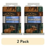 (2 pack) David Textiles 44" x 1 Yard Cotton Moose Lake Sewing & Craft Fabric Precut, Multicolor