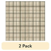 (2 pack) David Textiles 44" x 1 Yard Cotton Woodland Plaid Sewing & Craft Fabric Precut, Oak