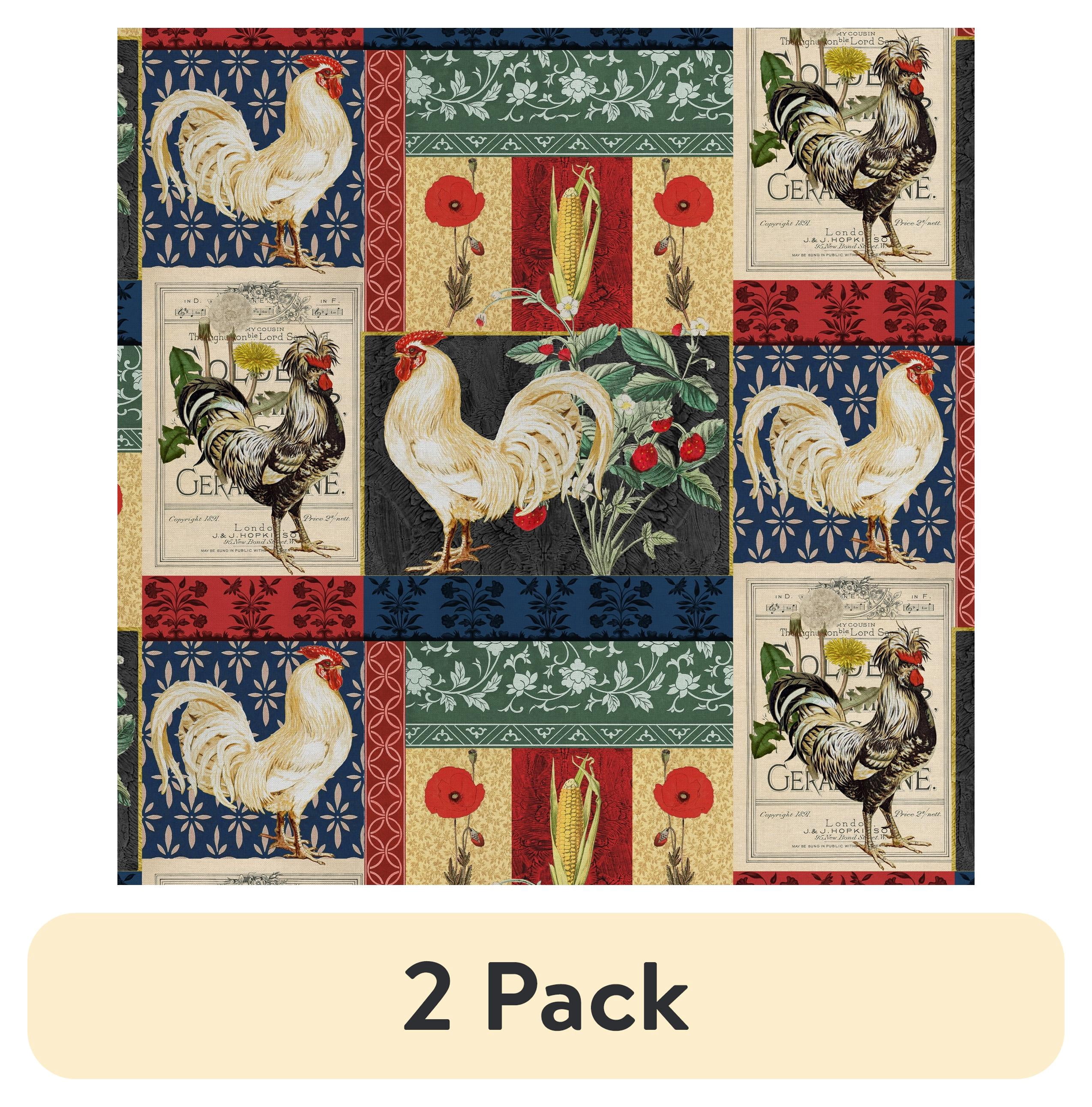 (2 pack) 1 Yard 100% Cotton Country Lane, Multi-color, 44" Wide for Quilting & Sewing by David Textiles