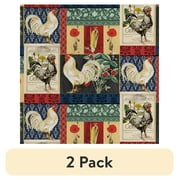 (2 pack) 1 Yard 100% Cotton Country Lane, Multi-color, 44" Wide for Quilting & Sewing by David Textiles