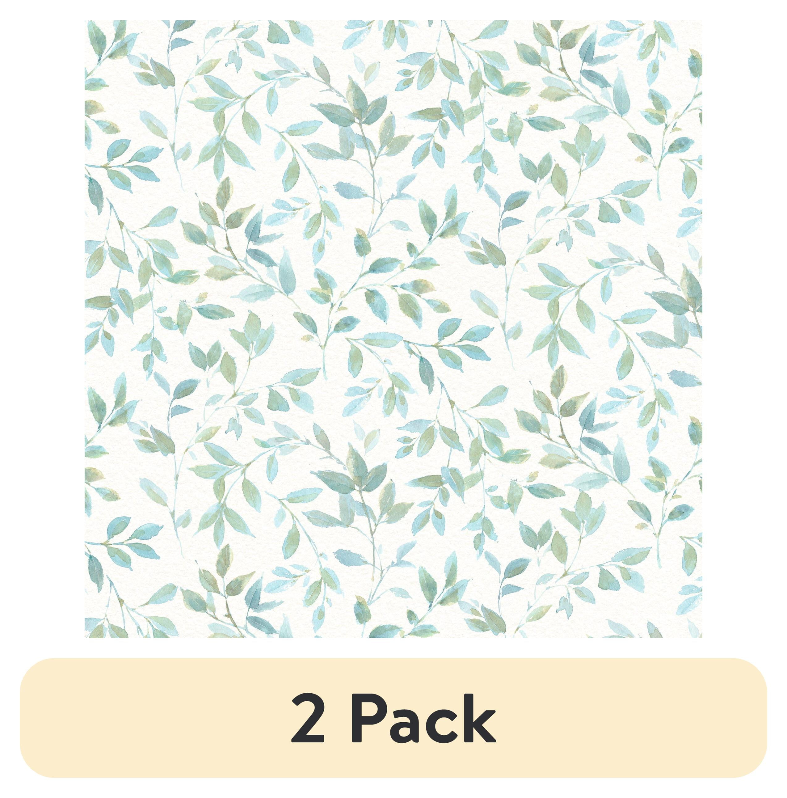 (2 pack) David Textiles Cotton 36" x 44" Beautiful Romance Collection Tonal Leaves Precut Fabric, 1 Each