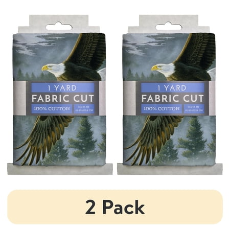 (2 pack) 1 Yard 100% Cotton Soaring Along the Shore, Multi-color, 44" Wide for Quilting & Sewing by David Textiles price history and forecast - David Textiles, Inc. AL-3269-PC-1