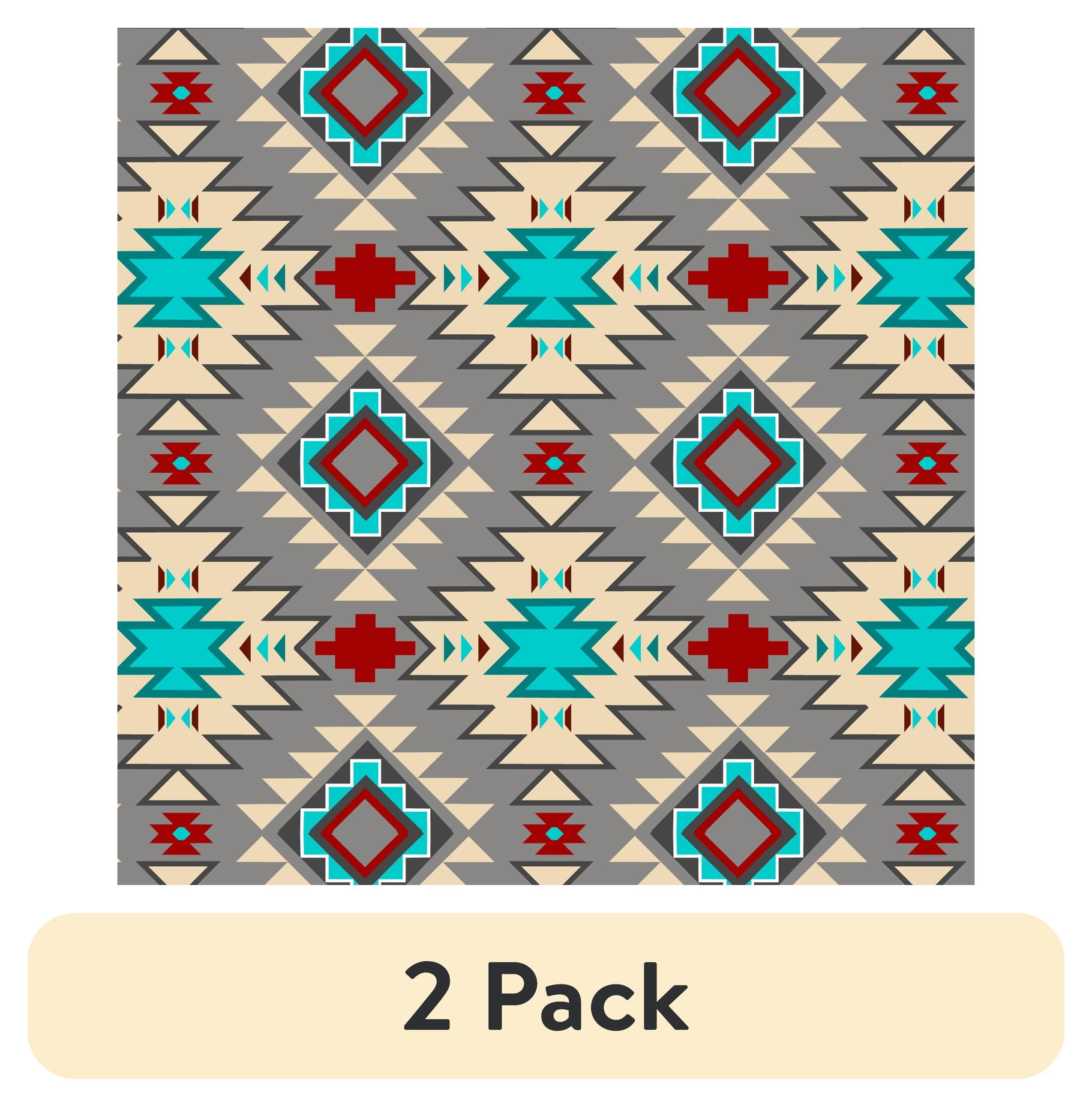 (2 pack) David Textiles Native Argyle Cotton 1-Yard Fabric Cut