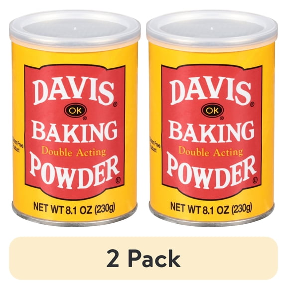 (2 pack) Davis Double-Acting Baking Powder, 8.1 oz