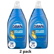 2 pack, Dawn Ultra Dish Soap Liquid, Dishwashing Liquid, Grease Removal, Original, 38oz