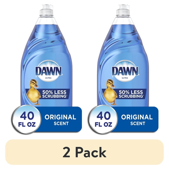 (2 pack) Dawn Ultra Liquid Dish Soap, Original Scent, 40 fl oz