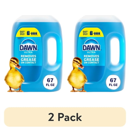 (2 pack) Dawn Ultra, Dishwashing Soap, Refill Jug, Original, 67 Fl oz