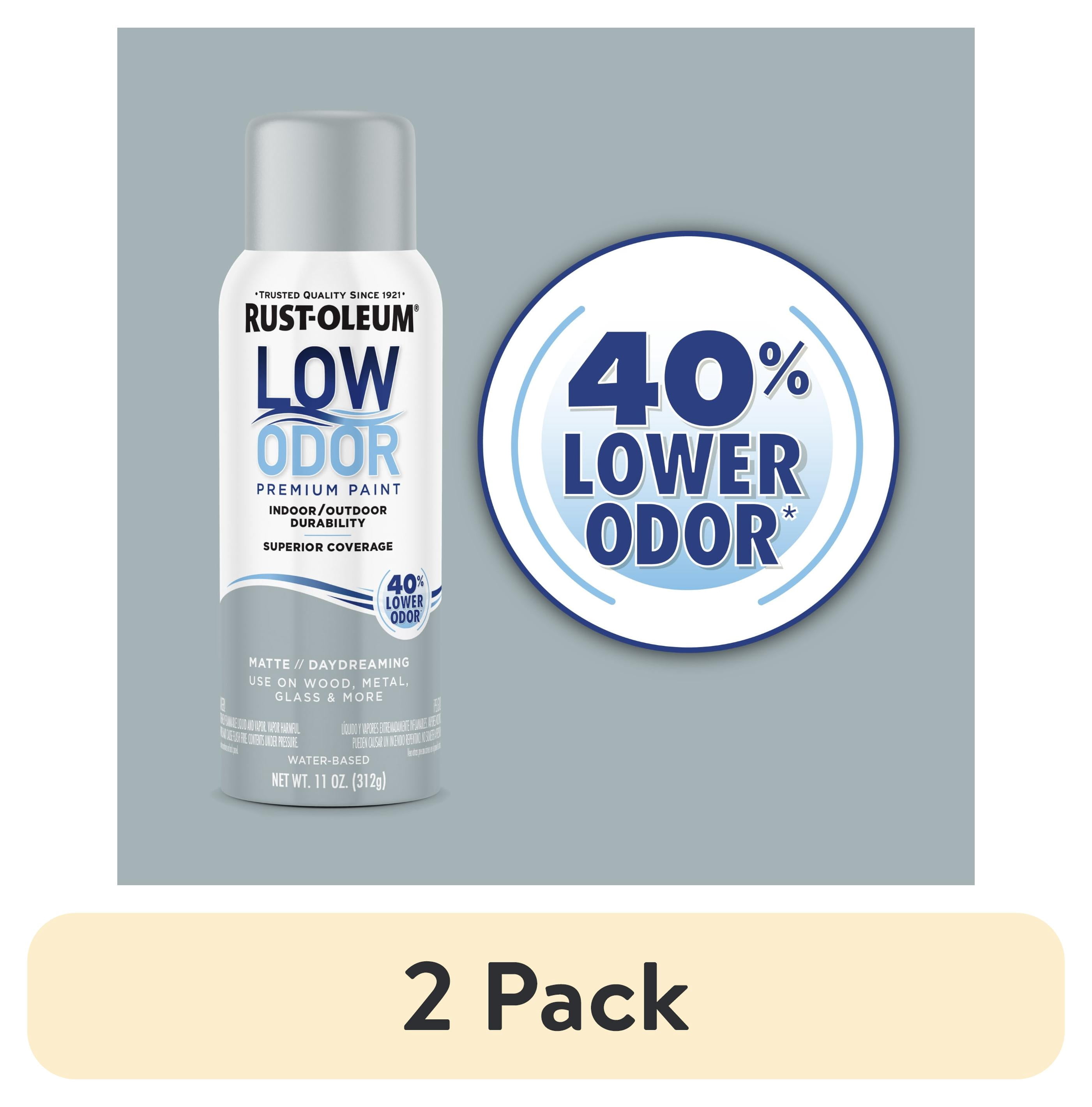 (2 pack) Daydreaming, Rust-Oleum Low Odor Premium Matte Spray Paint-388284, 11 oz