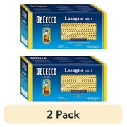 (2 pack) De Cecco Semolina Pasta, Lasagne No.1, Pack of 5