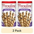 thumbnail image 1 of (2 pack) DeBeukelaer Pirouline Dark Chocolate Creme Filled Wafers Rolls 14.1oz. 32 Cookies, Shelf Stable., 1 of 4