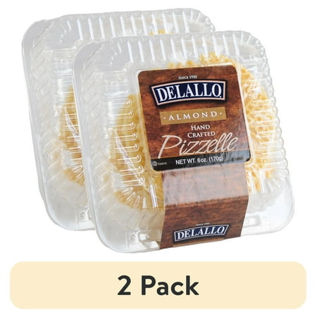 (2 pack) DeLallo Almond Pizzelle, 6 oz