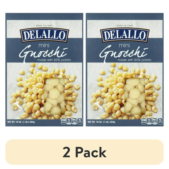 (2 pack) DeLallo Mini Potato Gnocchi, 16 oz