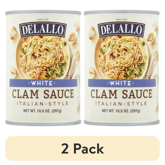(2 pack) DeLallo White Clam Sauce, 10.5 oz