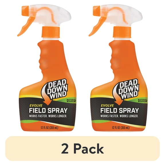 (2 pack) Dead Down Wind Field Spray - Natural Woods Scent, 12oz. spray bottle