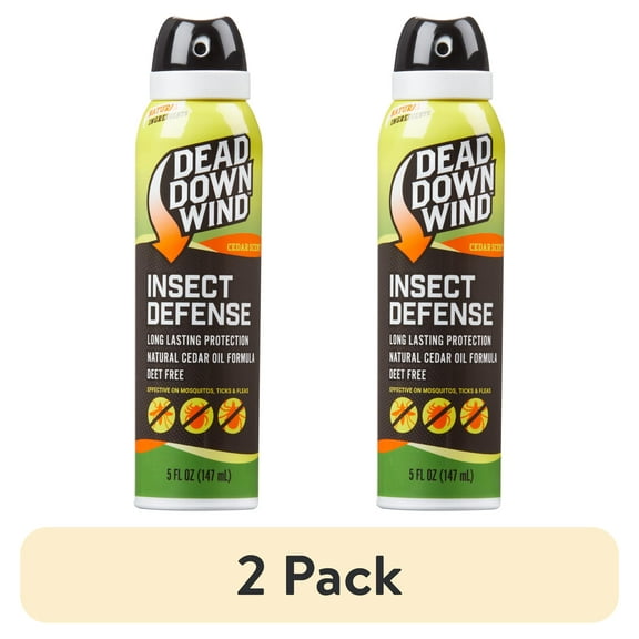 (2 pack) Dead Down Wind Insect Defense Spray - Cedar Scent - 5 fl oz