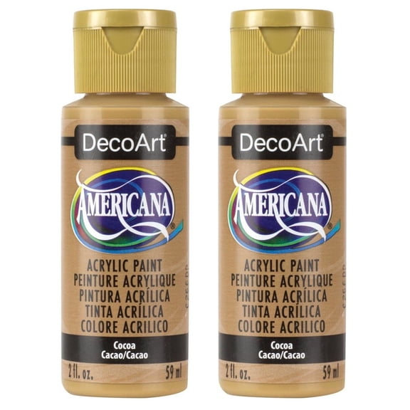 2-pack - DecoArt Americana Acrylic Color, 2 oz, Cocoa DA-259 00766218029263