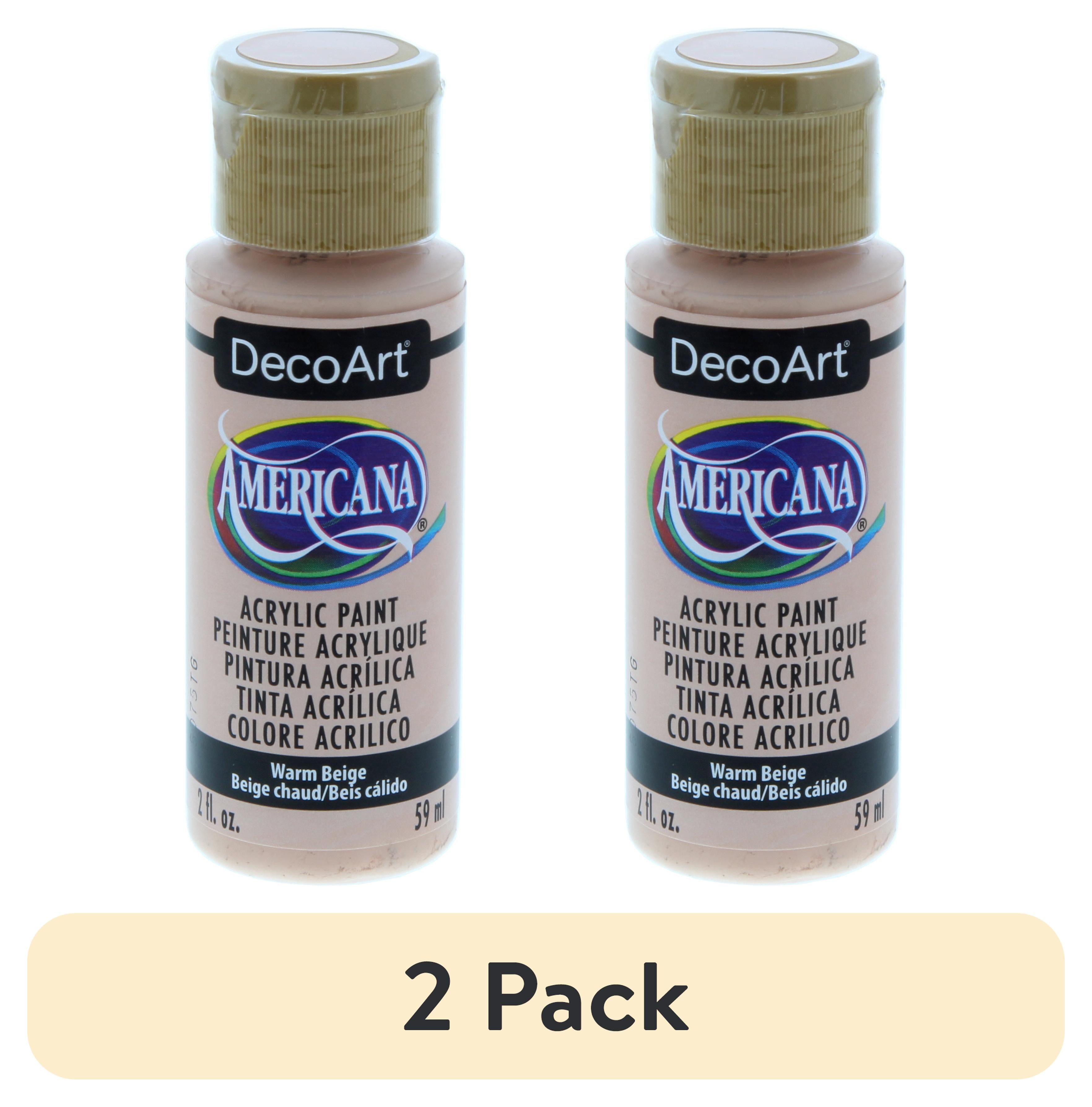 (2 pack) DecoArt Americana Acrylic Paint, 2 oz, Red Color Family, Matte Finish
