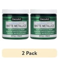 thumbnail image 1 of (2 pack) DecoArt Americana Decor Matte Metallic Paint, Emerald Green, 1 of 3