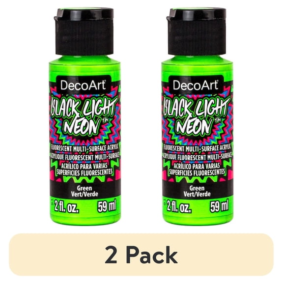 (2 pack) Black Light Neon Paint