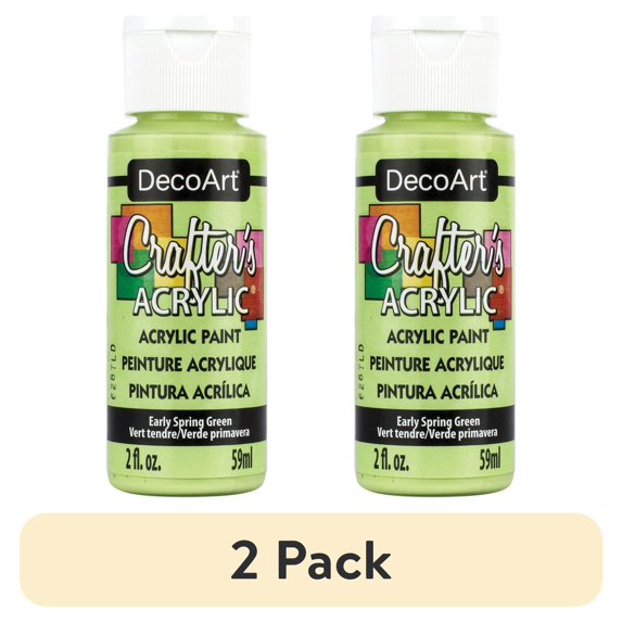 (2 pack) DecoArt Crafter's Water Resistant Tint, 2 oz., Early Spring Green