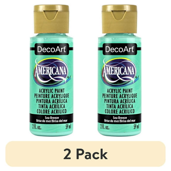 DecoArt Americana Acrylic Paint, 2 oz, Blue Color Family, Matte Finish