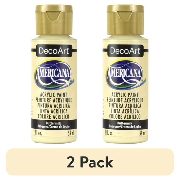 (2 pack) DecoArt Americana Acrylics Neutrals Color Family – 2oz Craft & DIY Paints