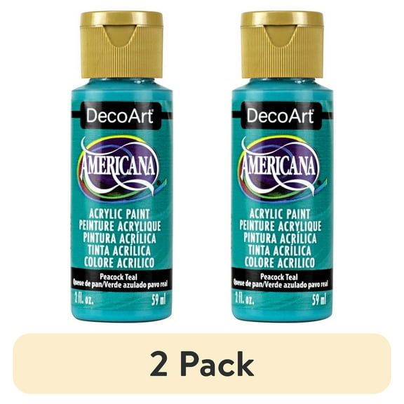 DecoArt Americana Acrylic Paint, 2 fl oz, Blue Color Family, Matte Finish