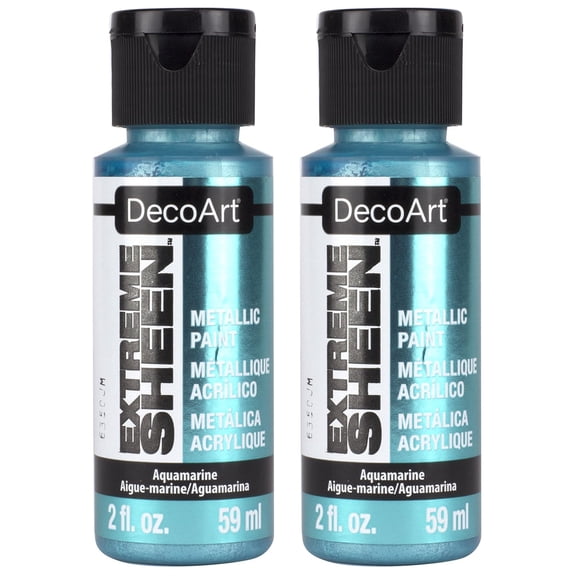2-pack - Decoart Extreme Sheen Paint 2oz, Aquamarine DPM-16 00766218097811