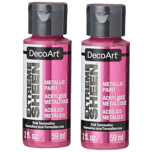 2-pack - Decoart Extreme Sheen Paint 2oz, Pink Tourmaline DPM-15 00766218097804