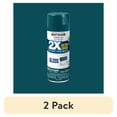 thumbnail image 1 of (2 pack) Deep Turquoise, Rust-Oleum American Accents 2X Ultra Cover Gloss Spray Paint-327902, 12 oz, 1 of 7