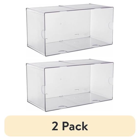 (2 pack) Deflecto, Stackable Cube Organizer, 1 Each, Clear