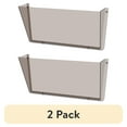 thumbnail image 1 of (2 pack) Deflecto Unbreakable DocuPocket Wall File Letter Size 14.5" x 3" x 6.5" Smoke 63202, 1 of 9