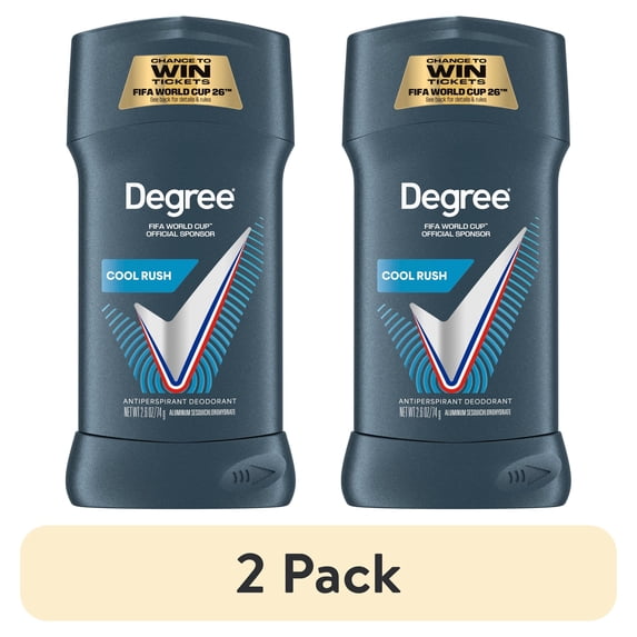 Coll Rush (2 pack) Degree Men Antiperspirant Deodorant 72-Hour Sweat and Odor ...