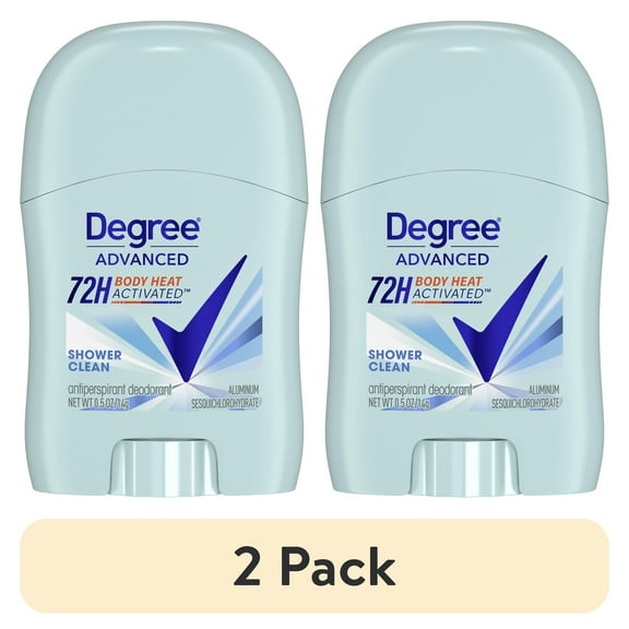 Degree Dry Protection Antiperspirant Deodorant Shower Clean, Travel Size, 0.5 oz