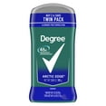 thumbnail interactive-video image 1 of (2 pack) Degree Long Lasting Men's Deodorant Stick Twin Pack, Arctic Edge, 3 oz, 1 of 7