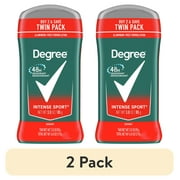 2 pack Degree Men Original Deodorant 48-Hour Odor Protection Intense Sport Deodorant For Men 3 oz Twin