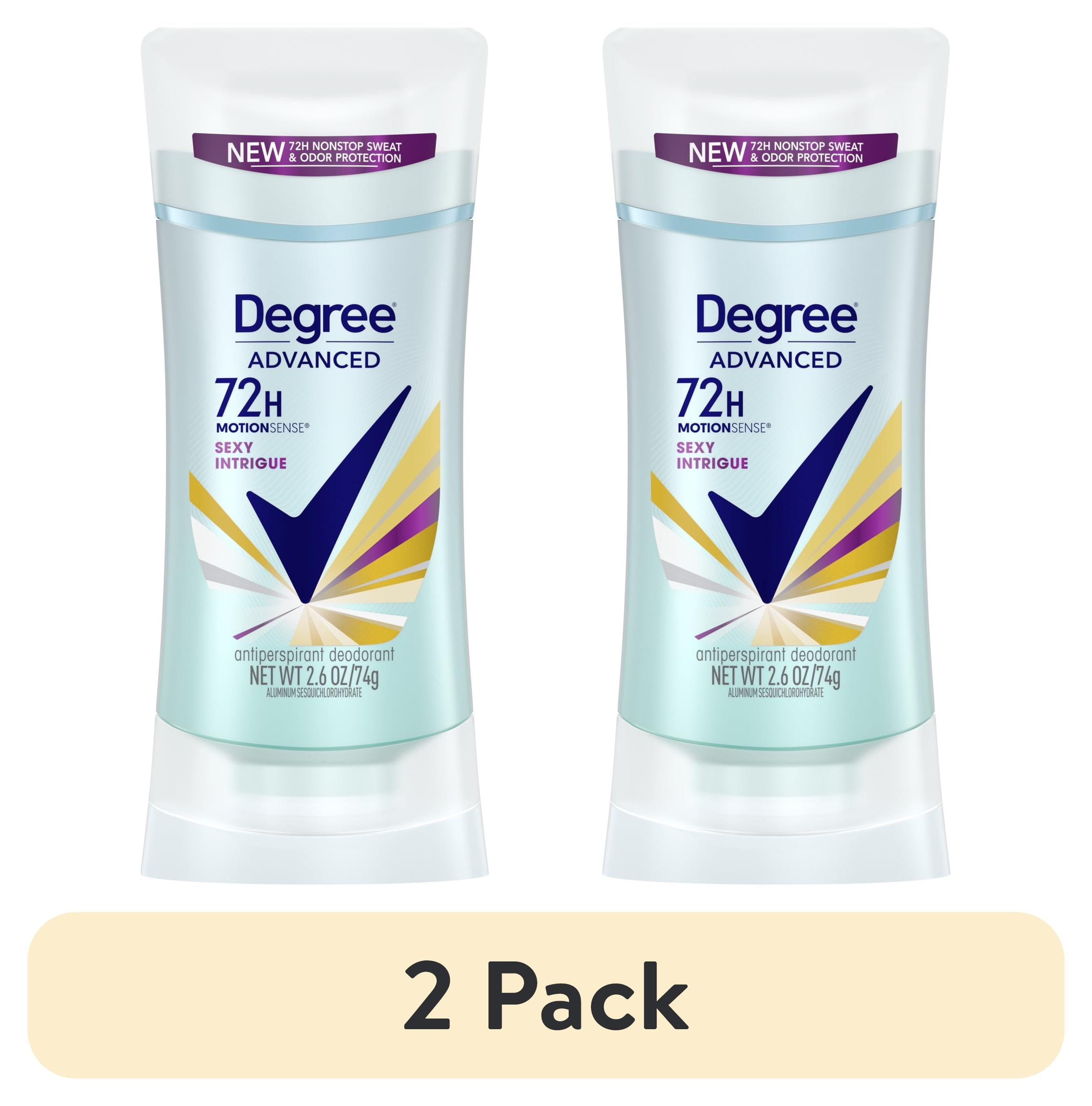 (2 pack) Degree Women Sexy Intrigue MotionSense Antiperspirant Deodorant, 2.6 oz