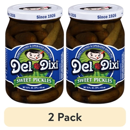 (2 pack) Del-Dixi: Sweet Pickles, 16 oz