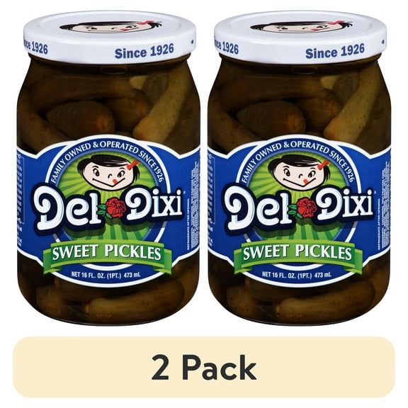 (2 pack) Del-Dixi: Sweet Pickles, 16 oz