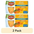 thumbnail image 1 of (2 pack) Del Monte No Sugar Added Diced Peaches Fruit Cup Snacks, 3.75 oz Cup (Pack of 4), 1 of 8