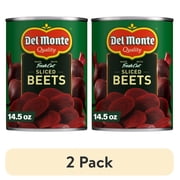 (2 pack) Del Monte Sliced Beets, Canned Vegetables, 14.5 oz Can