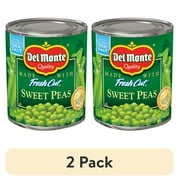 (2 pack) Del Monte Sweet Peas, Canned Vegetables, 8.5 oz Can