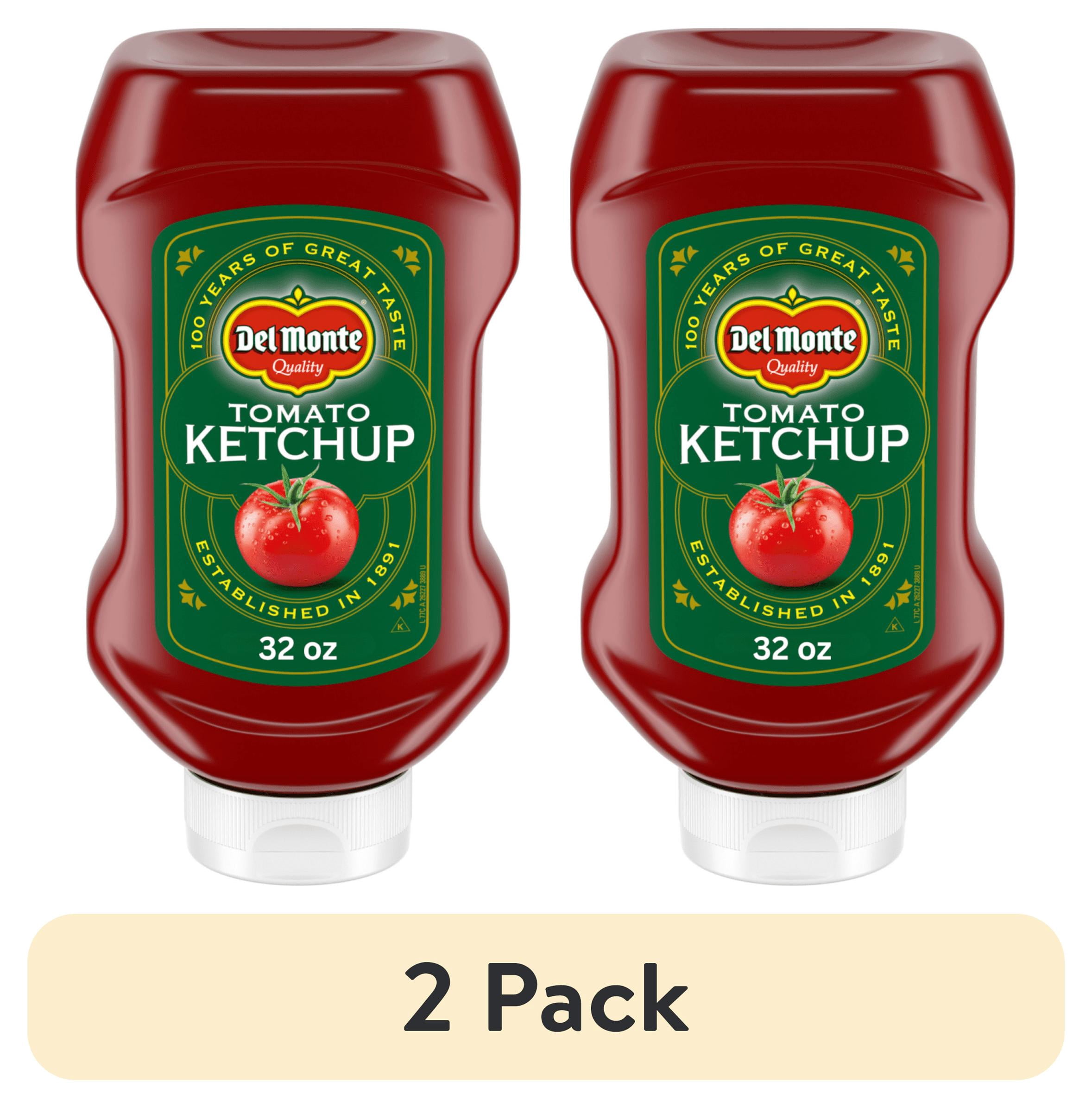 (2 pack) Del Monte Tomato Ketchup, Gluten Free, 32 oz Squeeze Bottle, Sweet Tangy Flavor